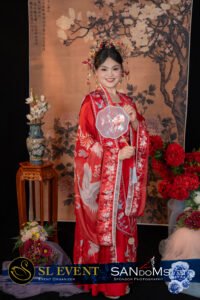 Lam Man Teng logo in Hanfu costume competition at SANdoMs Malaysia