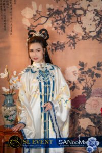 Penny Long Yeok Shim logo in Hanfu costume competition at SANdoMs Malaysia