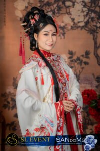 Amily Chan logo in Hanfu costume competition at SANdoMs Malaysia