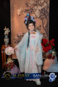 Cristal Siow logo in Hanfu costume competition at SANdoMs Malaysia