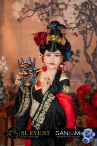 Estee Cheah logo in Hanfu costume competition at SANdoMs Malaysia